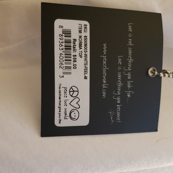 Peace Love World short sleeve tee - Picture 4 of 4